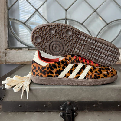 AD Samba Women's Red Leopard Sneakers